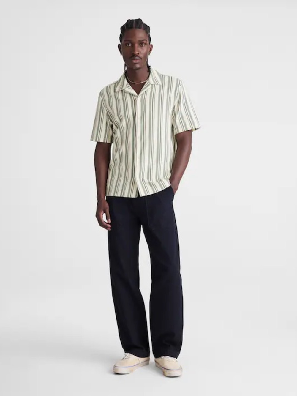 Madewell The Camp Shirt in Seaport Terry Frosted Cypress Size L NWD $98
0A074 - Picture 3 of 12